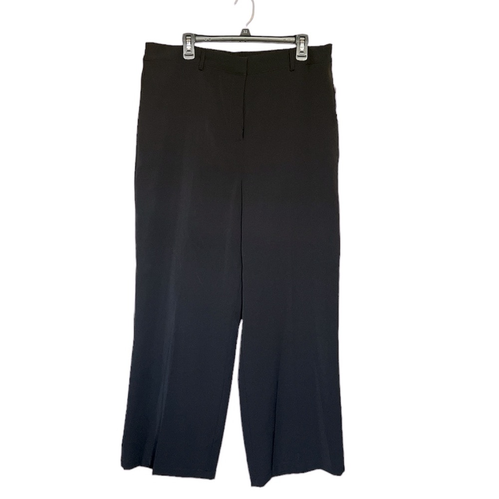 INTEMPO Women's Wide-Leg Pants relaxed fit elastic back waistband black …